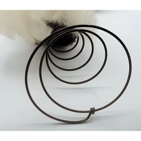 Needle Felted Man or Santa ? Beard & Hat DETAILED Tree Topper Table Decor - Picture 9 of 9